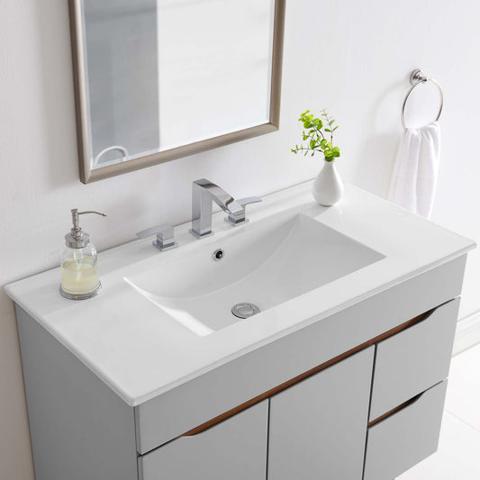 Cavelle 36" Bathroom Sink, White