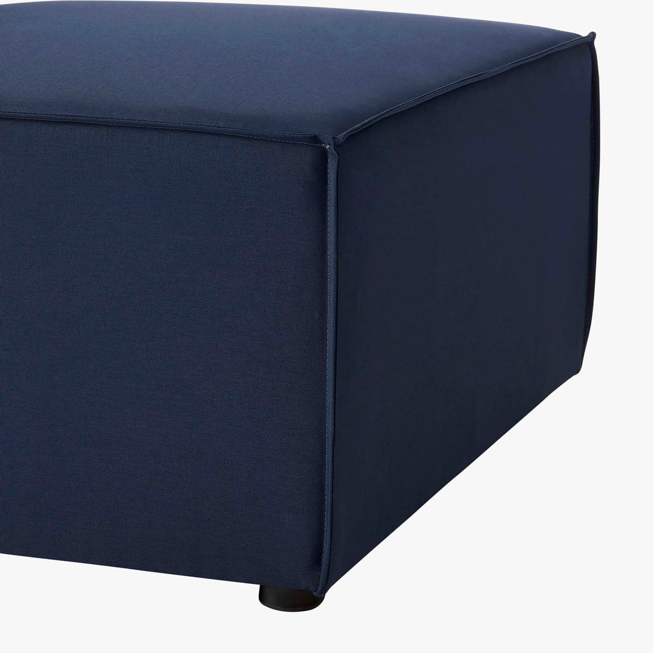 Merida Alfresco Upholstered Armless Chair | Outdoor Modular Sectional Component, Navy Blue