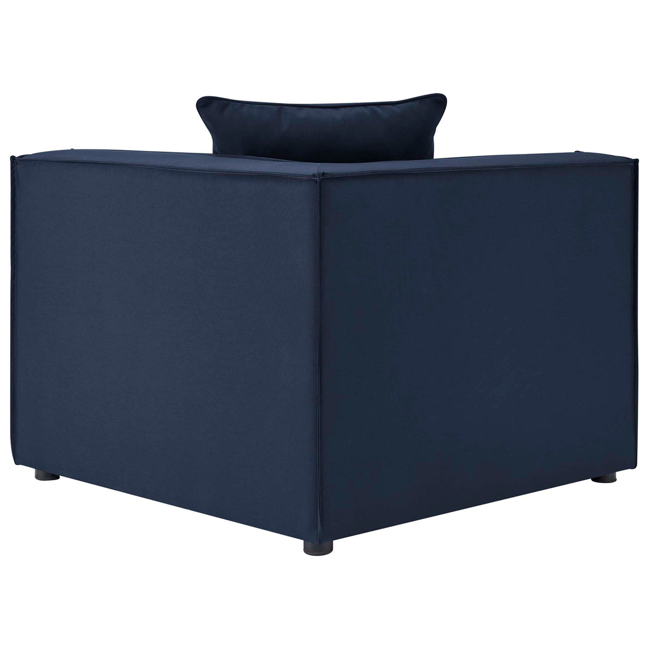 Merida Alfresco Upholstered Corner Chair | Outdoor Modular Sectional Component, Navy