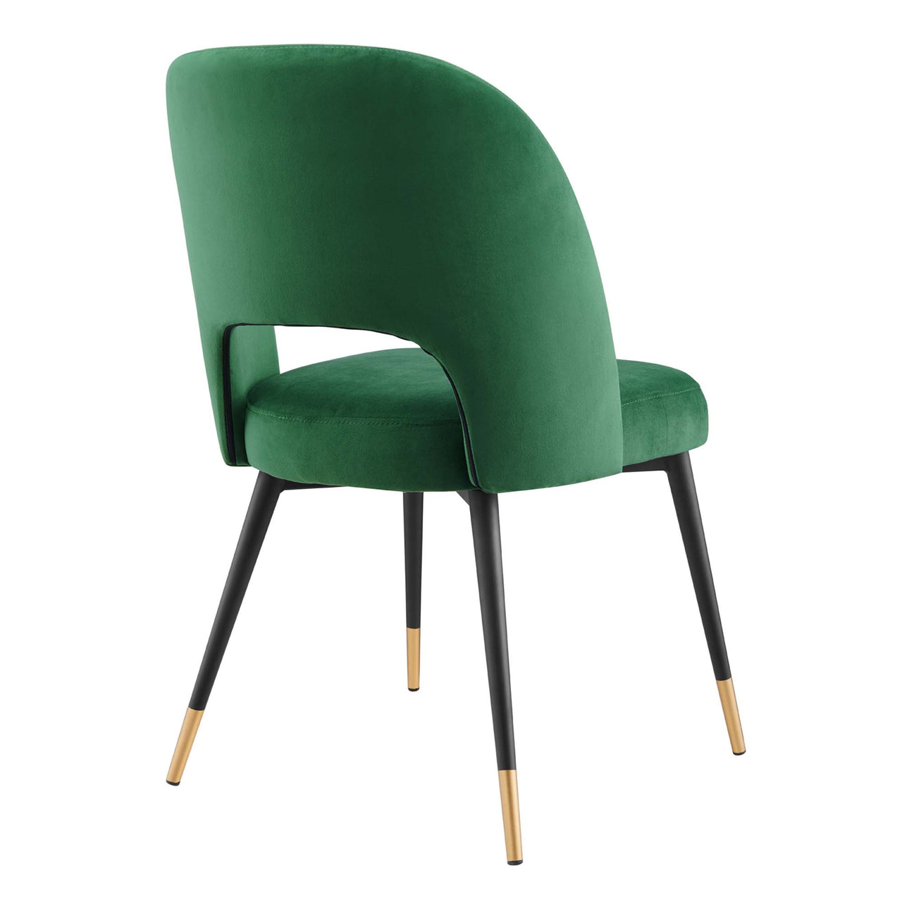 Artemis Upholstered Velvet Dining Chair, Emerald