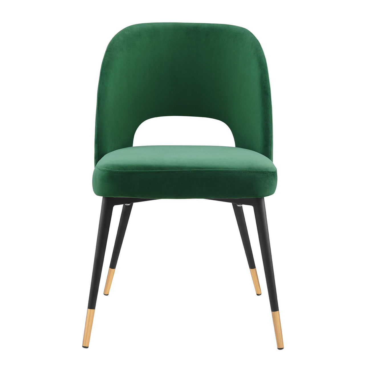 Artemis Upholstered Velvet Dining Chair, Emerald