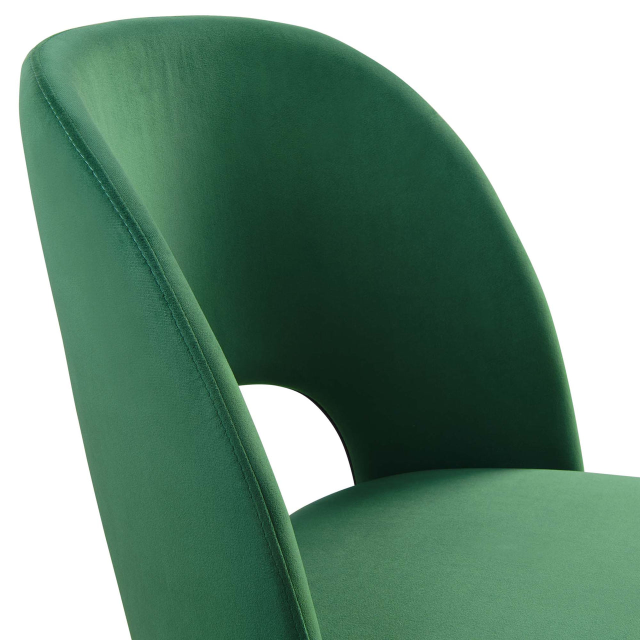 Artemis Upholstered Velvet Dining Chair, Emerald