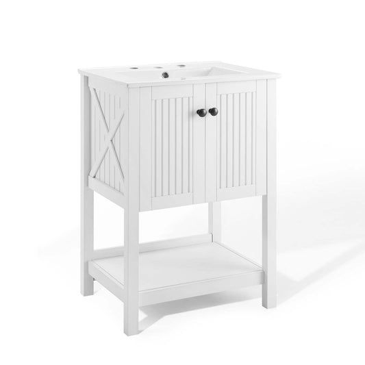 Barn Vanity Unit, Small, White