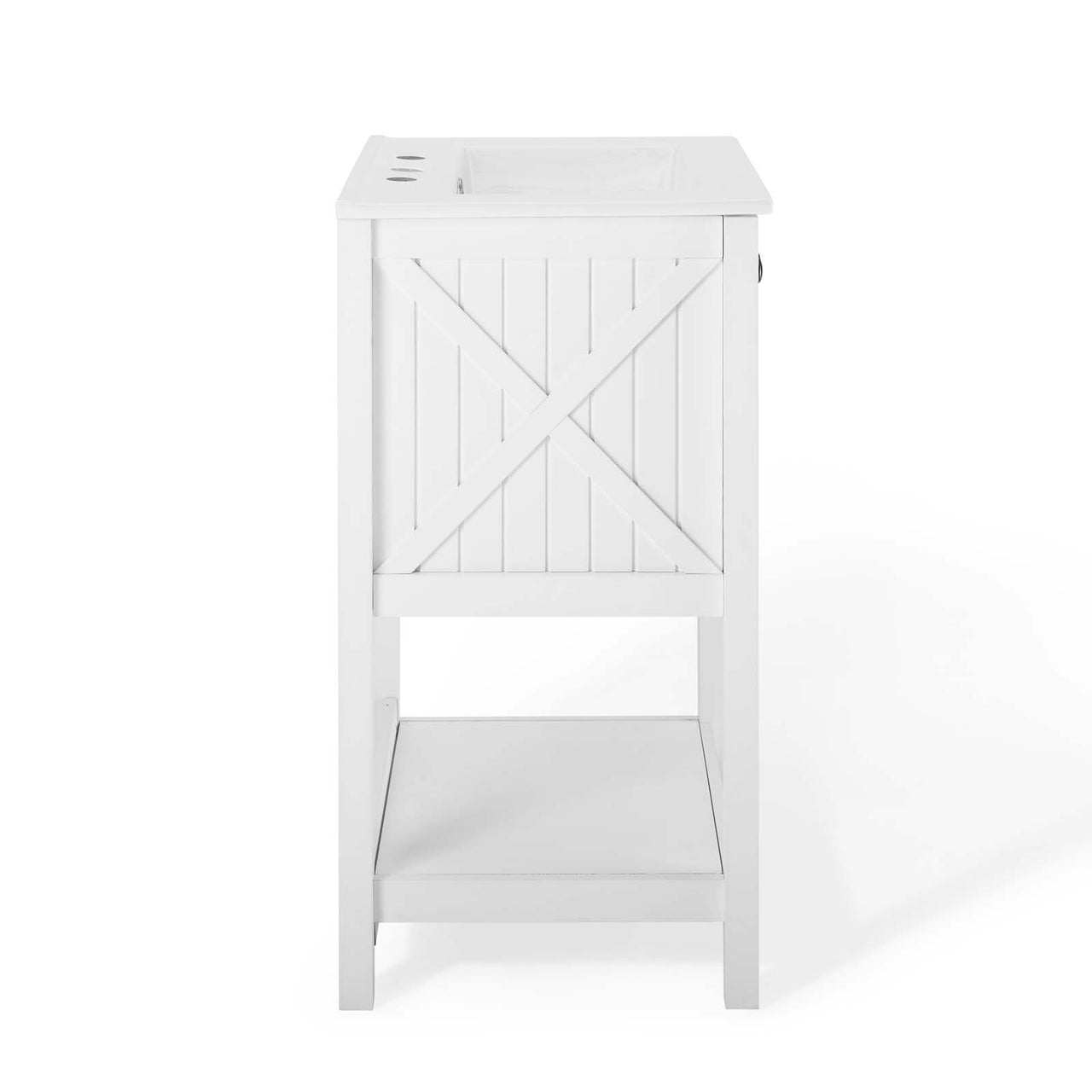 Barn Vanity Unit, Small, White