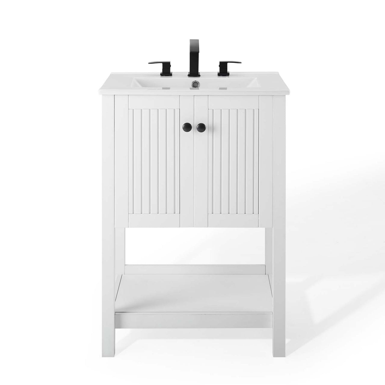 Barn Vanity Unit, Small, White
