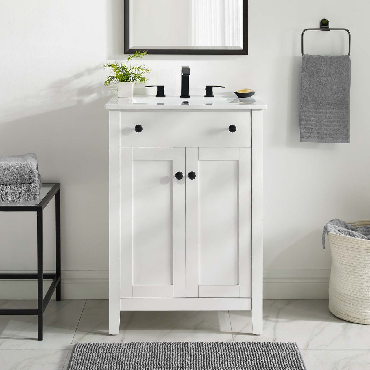 Tucker Vanity Unit, Small, White