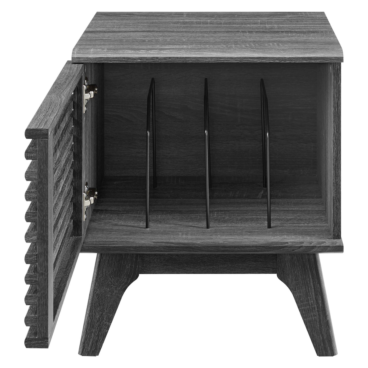 Ventral Vinyl Cabinet, Small, Charcoal