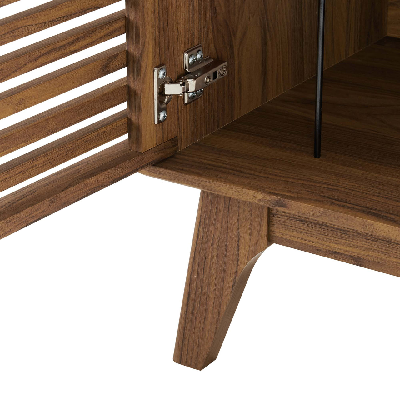 Ventral Vinyl Cabinet, Small, Walnut