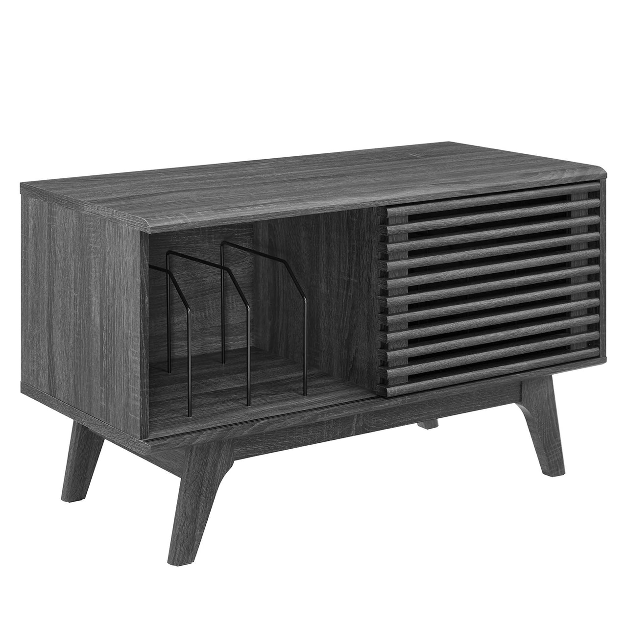 Ventral Vinyl Cabinet, Medium, Charcoal