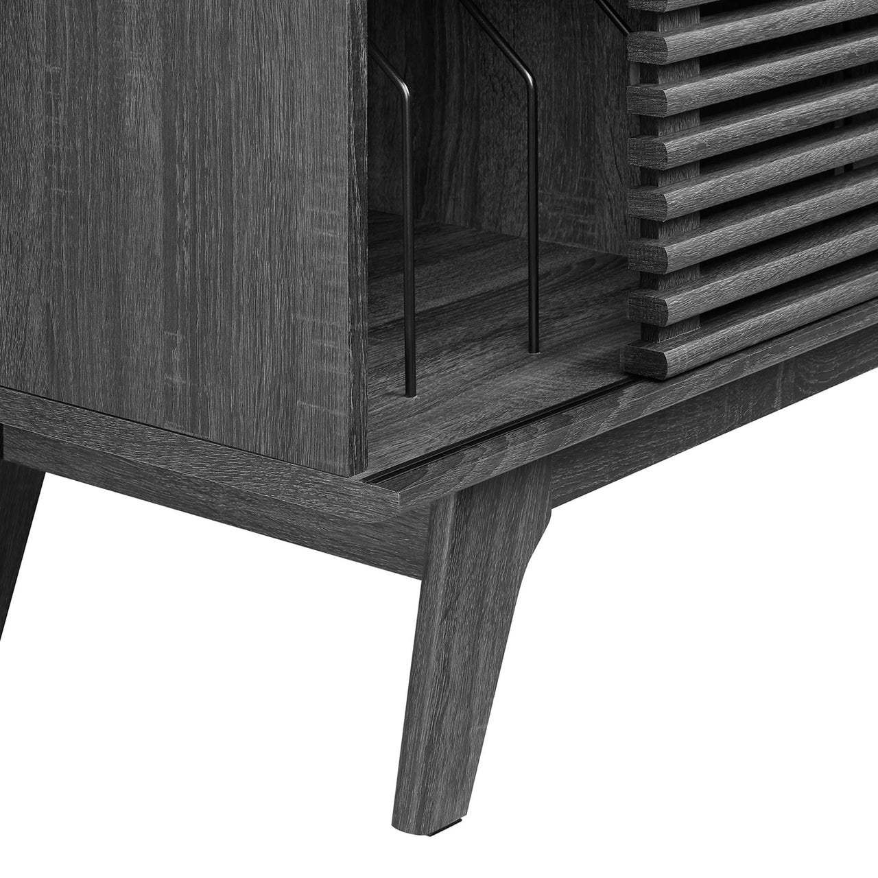 Ventral Vinyl Cabinet, Medium, Charcoal