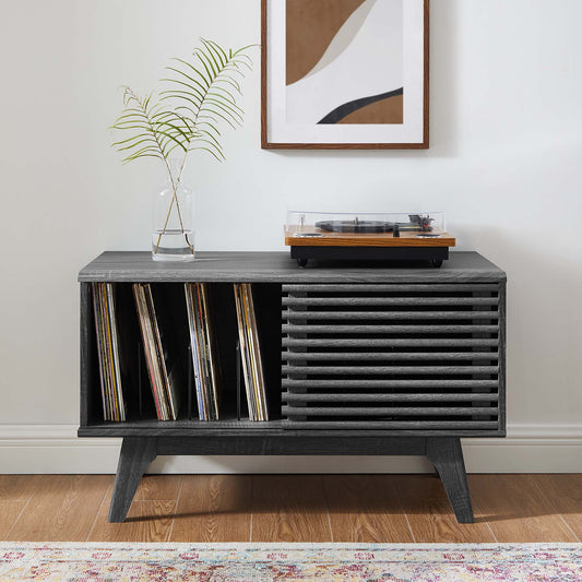 Ventral Vinyl Cabinet, Medium, Charcoal