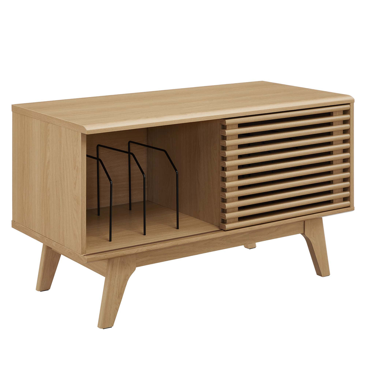 Ventral Vinyl Cabinet, Medium, Oak