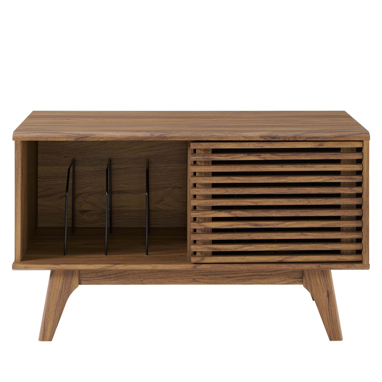 Ventral Vinyl Cabinet, Medium, Walnut