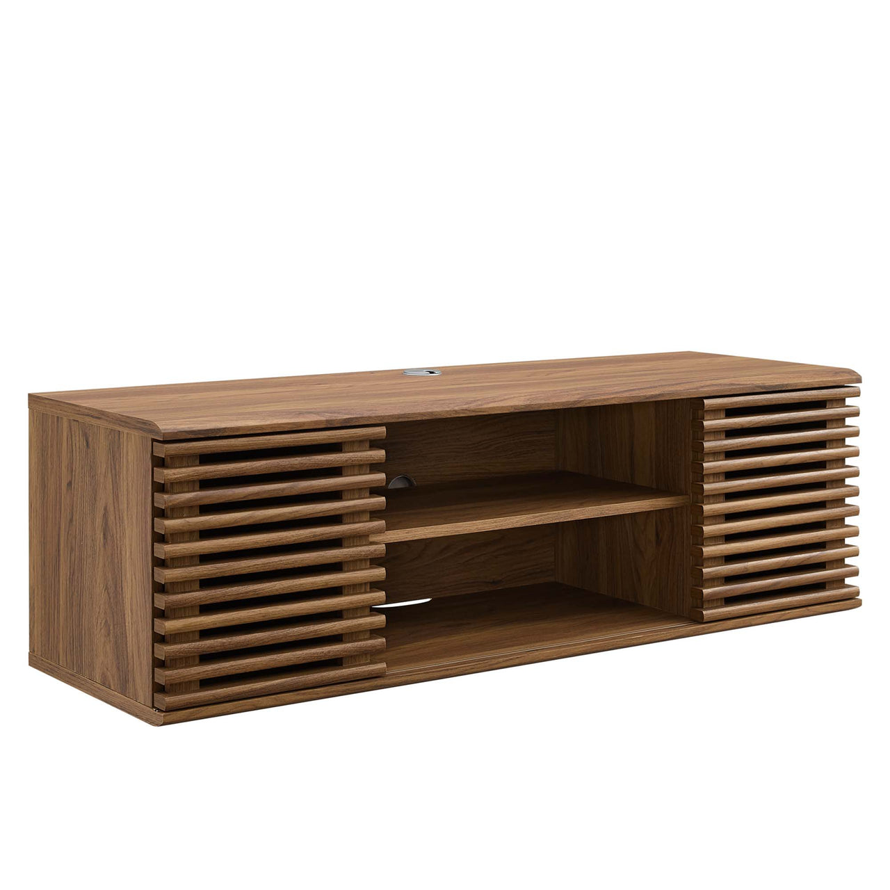 Ventra Floating Entertainment Center, Small, Walnut