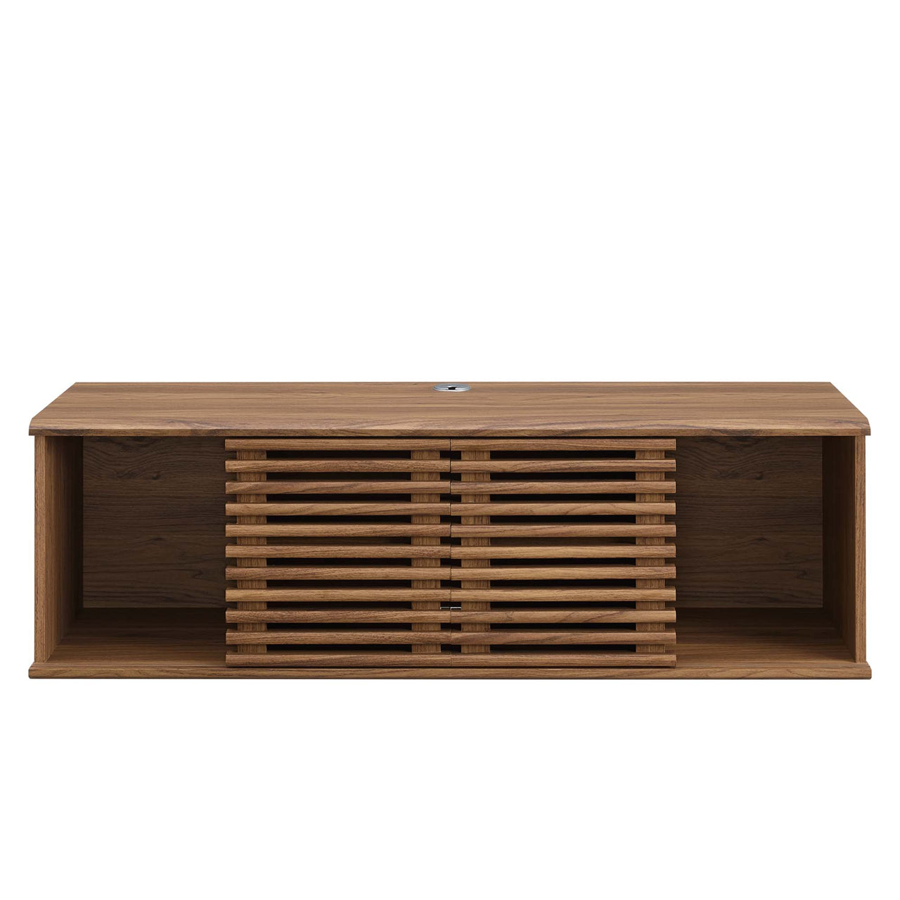 Ventra Floating Entertainment Center, Small, Walnut
