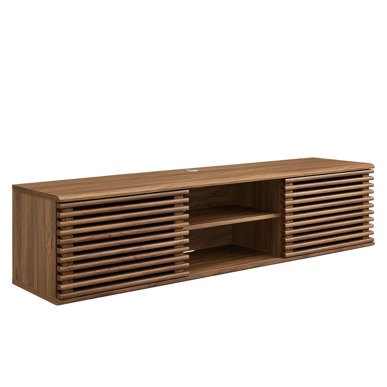Ventra Floating Entertainment Center, Medium, Walnut