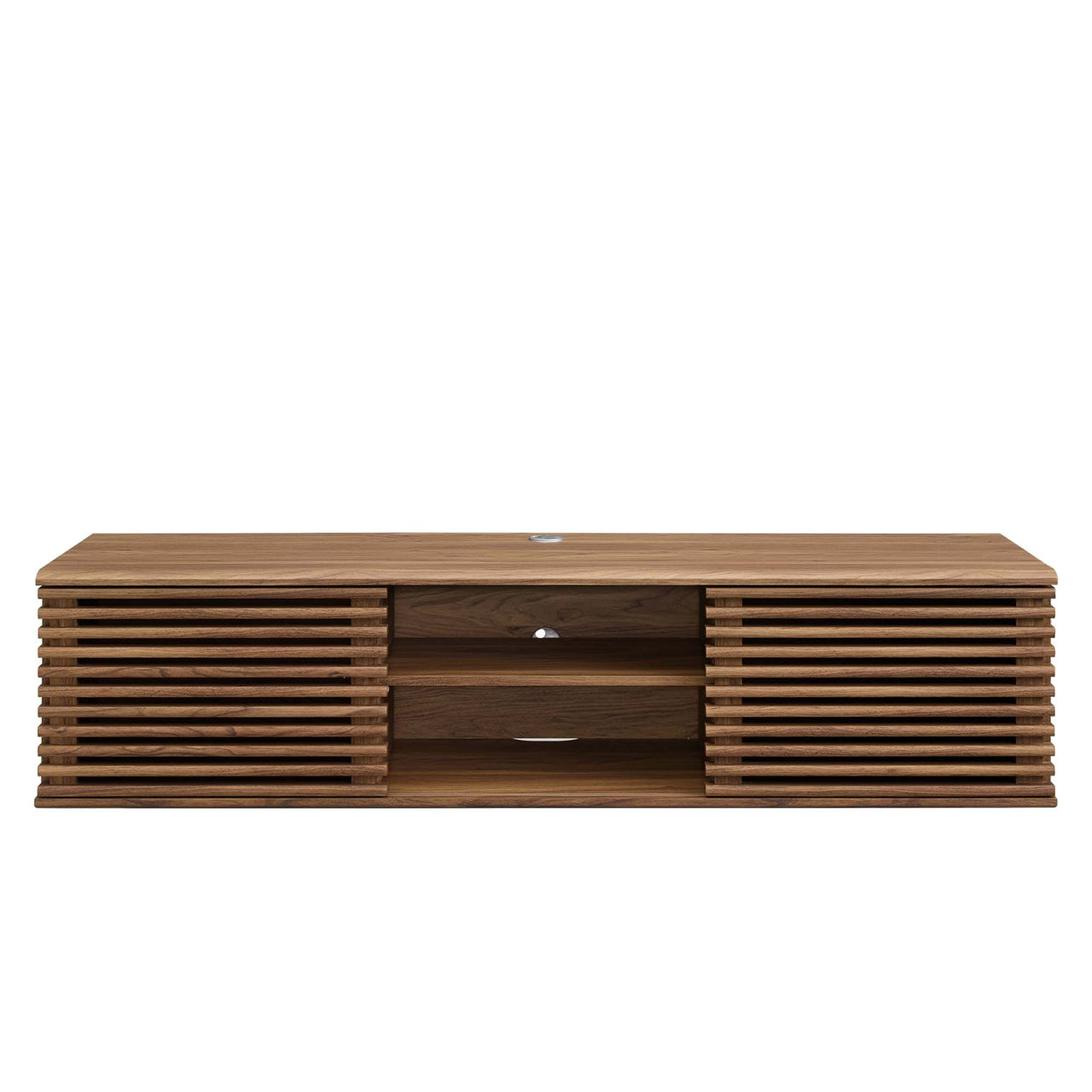 Ventra Floating Entertainment Center, Medium, Walnut