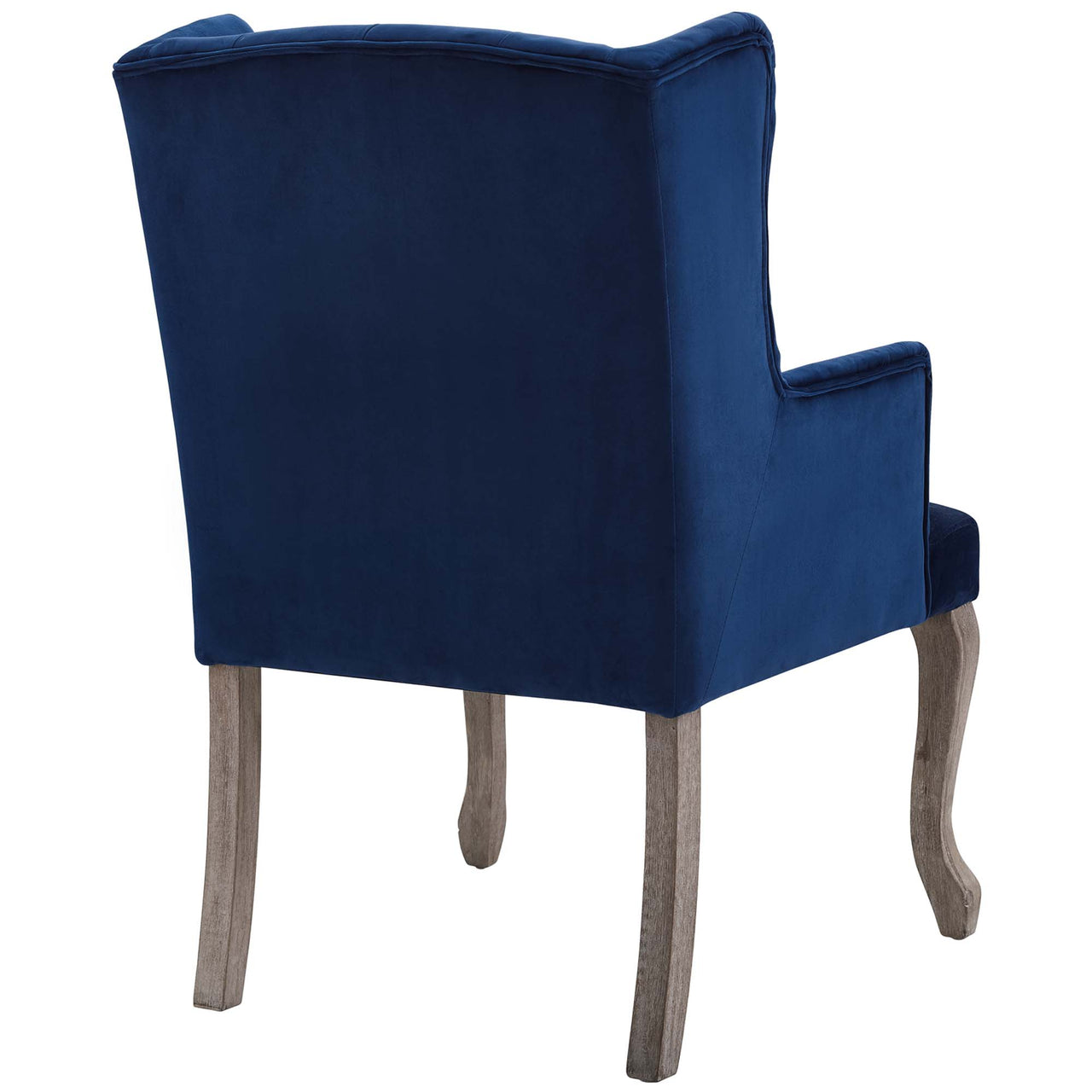Francoise Upholstered Velvet Dining | Accent Chair Set of 2, Navy