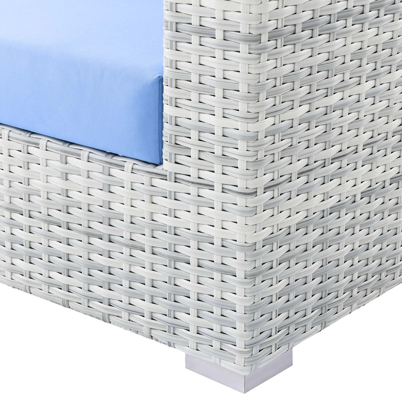 Conversation Alfresco Armchair, Light Gray & Light Blue