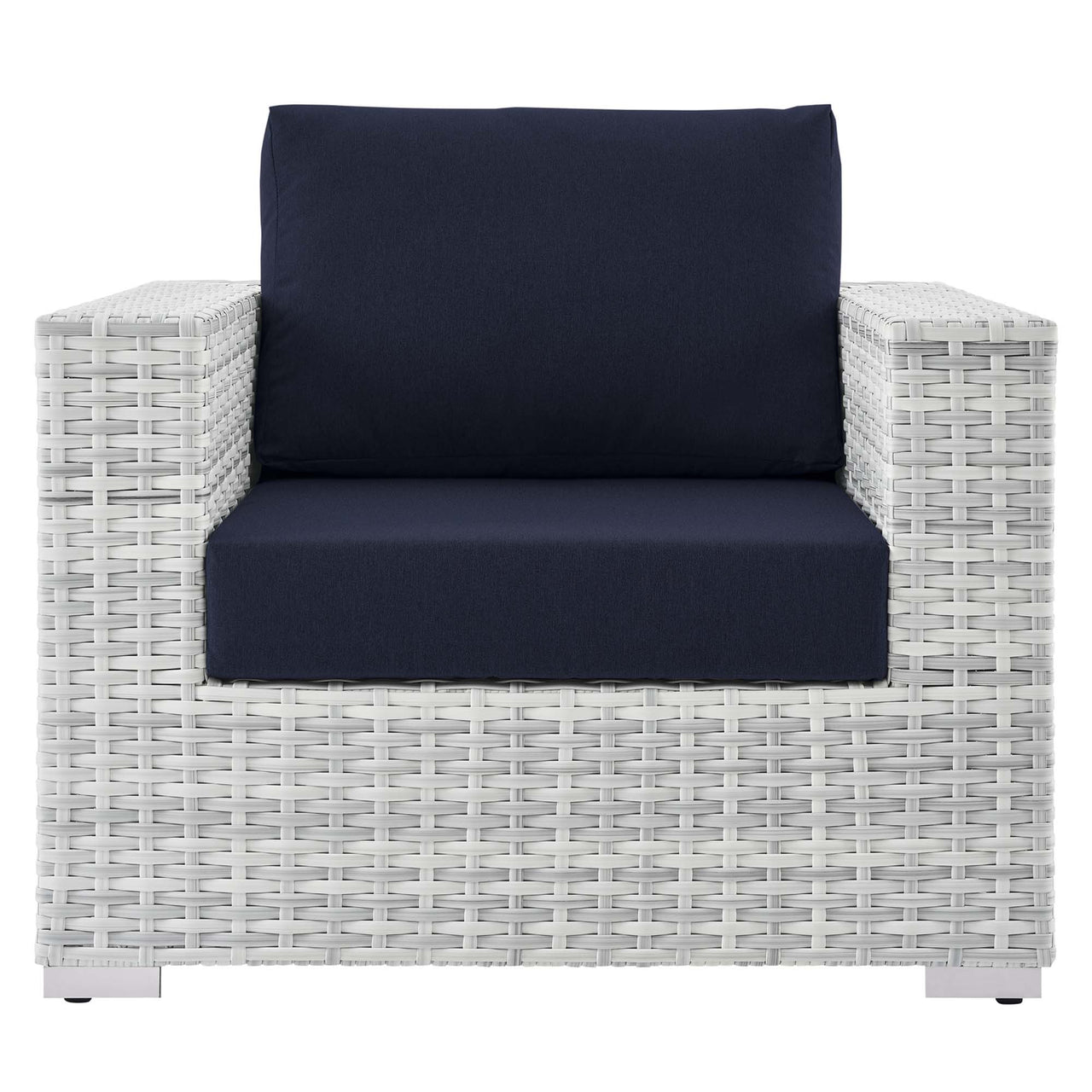 Conversation Alfresco Armchair, Light Gray & Navy