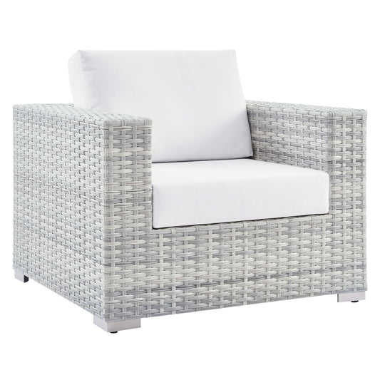 Conversation Alfresco Armchair, Light Gray & White