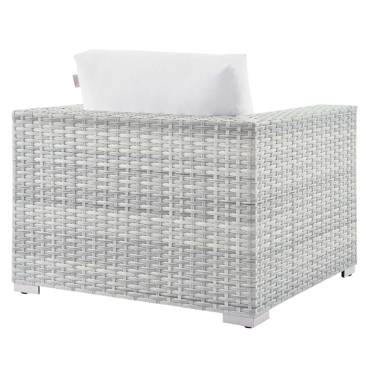 Conversation Alfresco Armchair, Light Gray & White