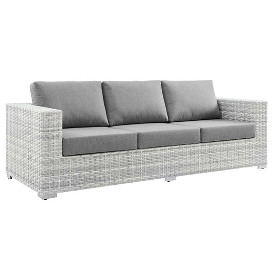 Conversation Alfresco Sofa, Light Gray & Gray