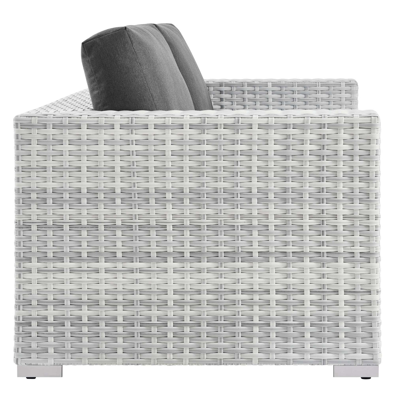Conversation Alfresco Loveseat, Light Gray & Charcoal