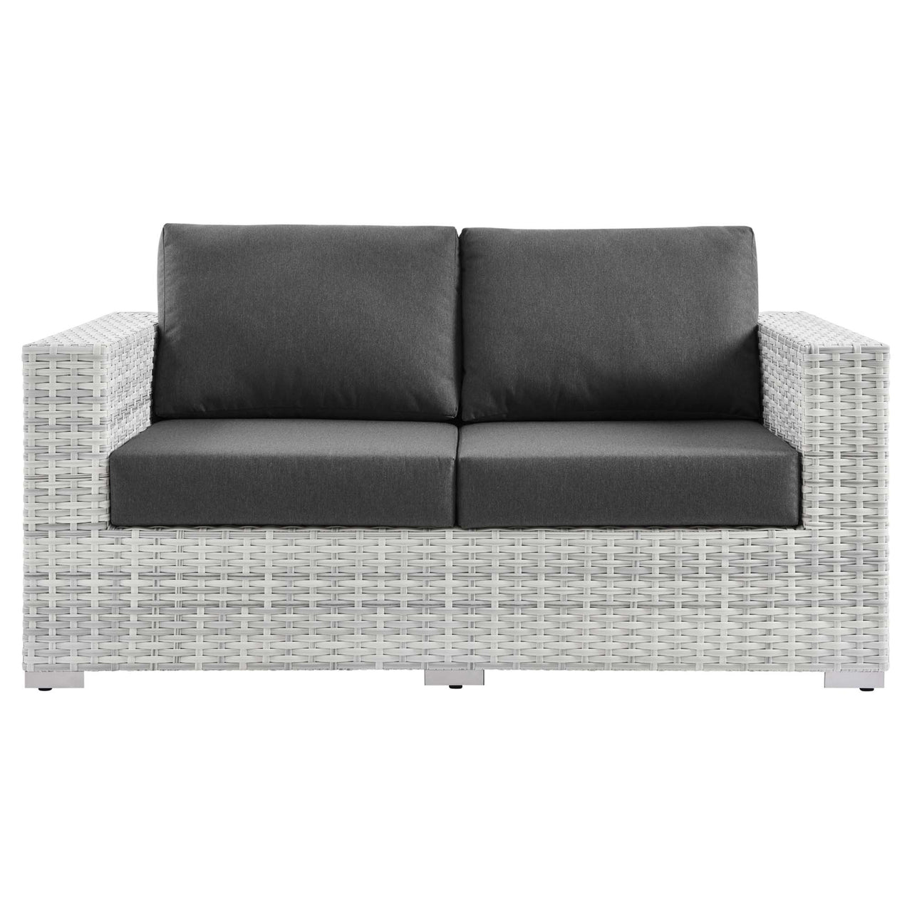 Conversation Alfresco Loveseat, Light Gray & Charcoal