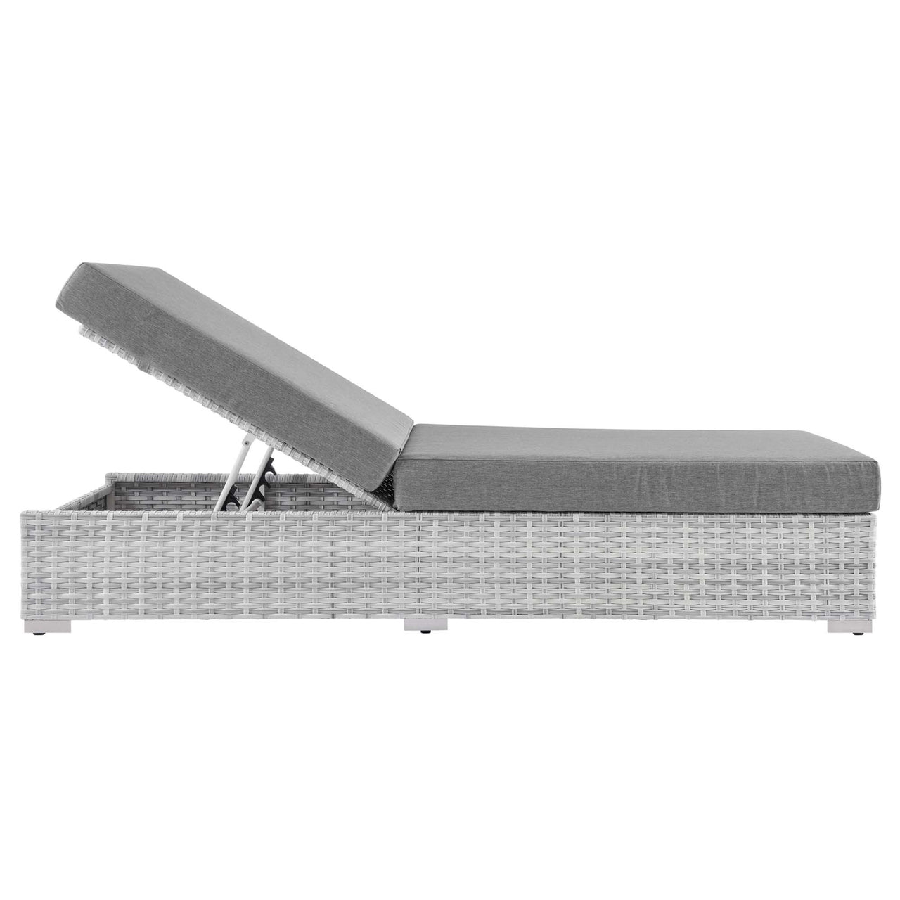 Conversation Alfresco Chaise, Light Gray & Gray