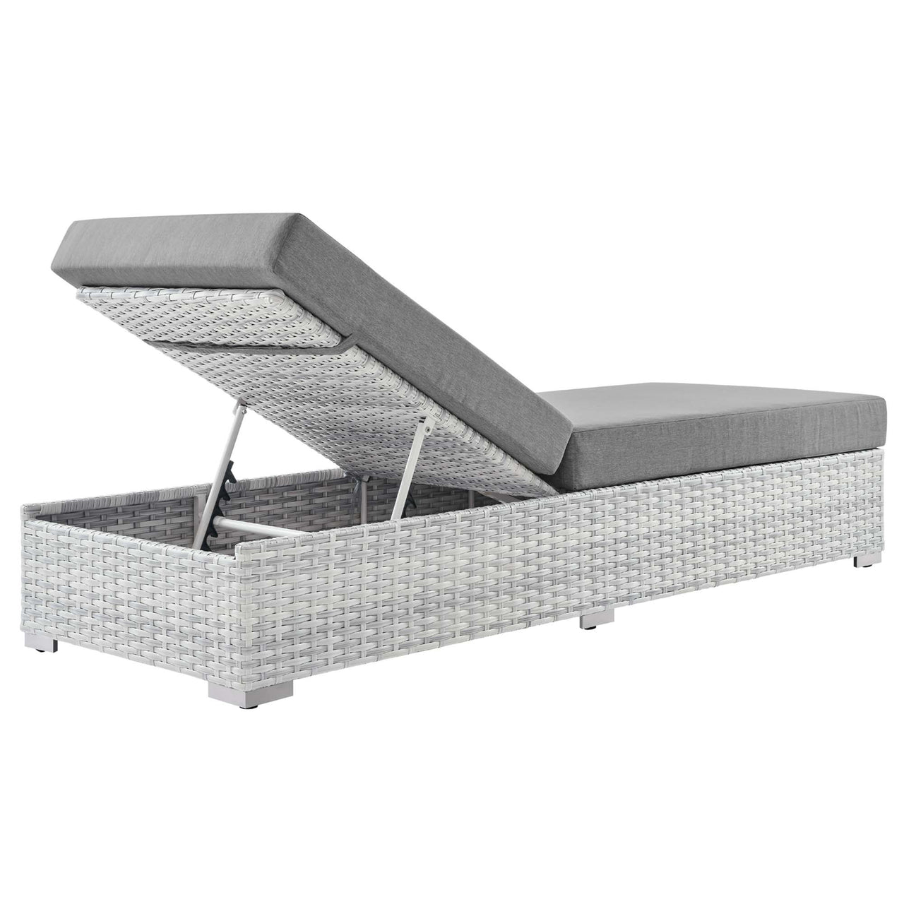 Conversation Alfresco Chaise, Light Gray & Gray