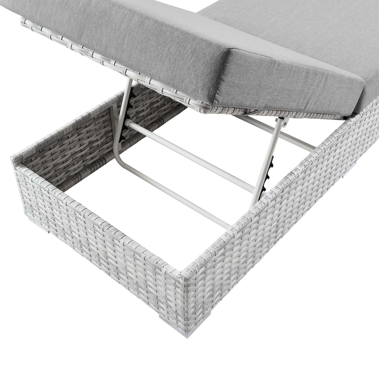 Conversation Alfresco Chaise, Light Gray & Gray