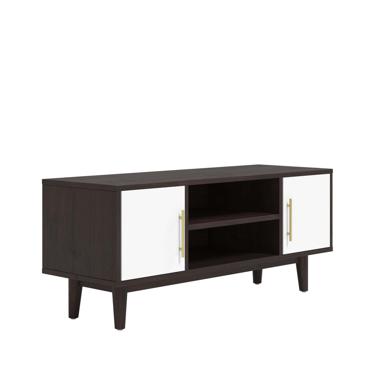 Tyler TV Stand, Espresso & White