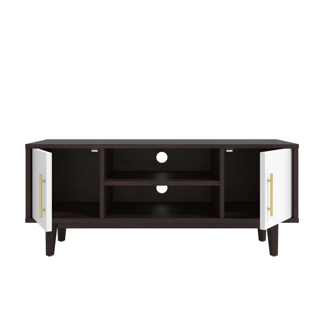 Tyler TV Stand, Espresso & White