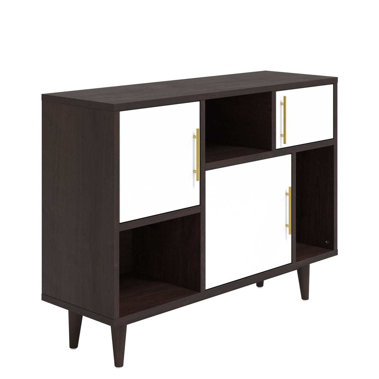 Tyler Display Stand, Espresso & White