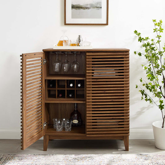 Ventra Bar Cabinet, Walnut
