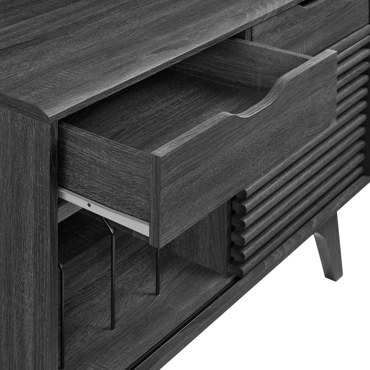 Ventral Vinyl Cabinet, Large, Charcoal