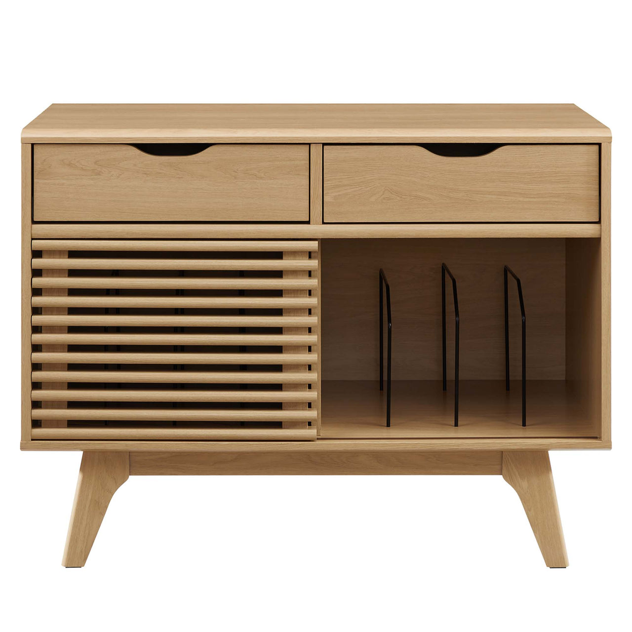 Ventral Vinyl Cabinet, Large, Oak