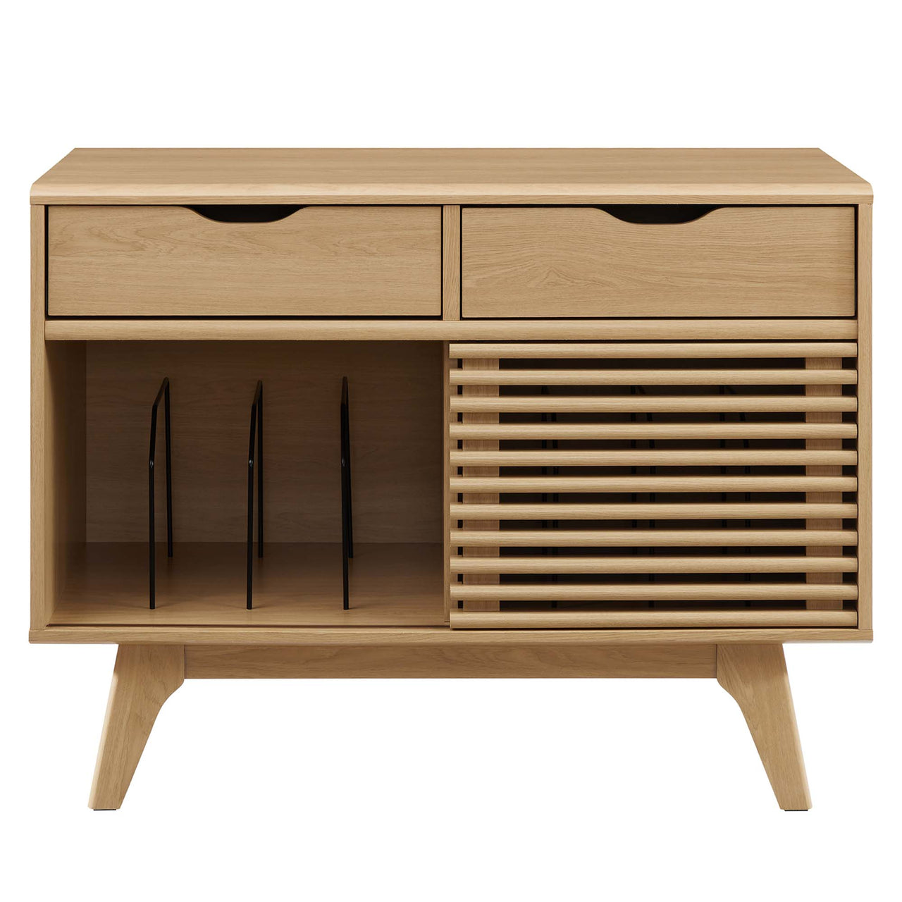 Ventral Vinyl Cabinet, Large, Oak