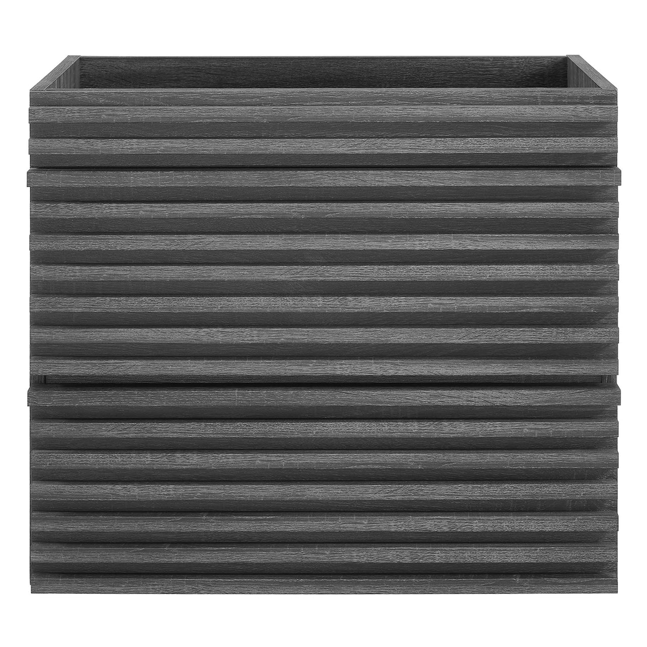 Ventra Floating Vanity Base with Storage, Small, Charcoal