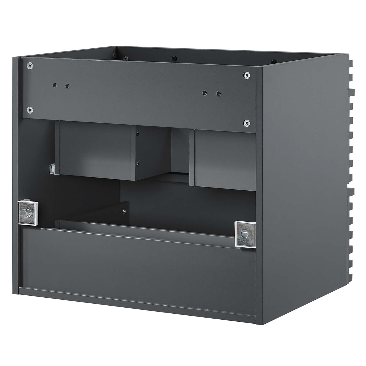 Ventra Floating Vanity Base with Storage, Small, Gray