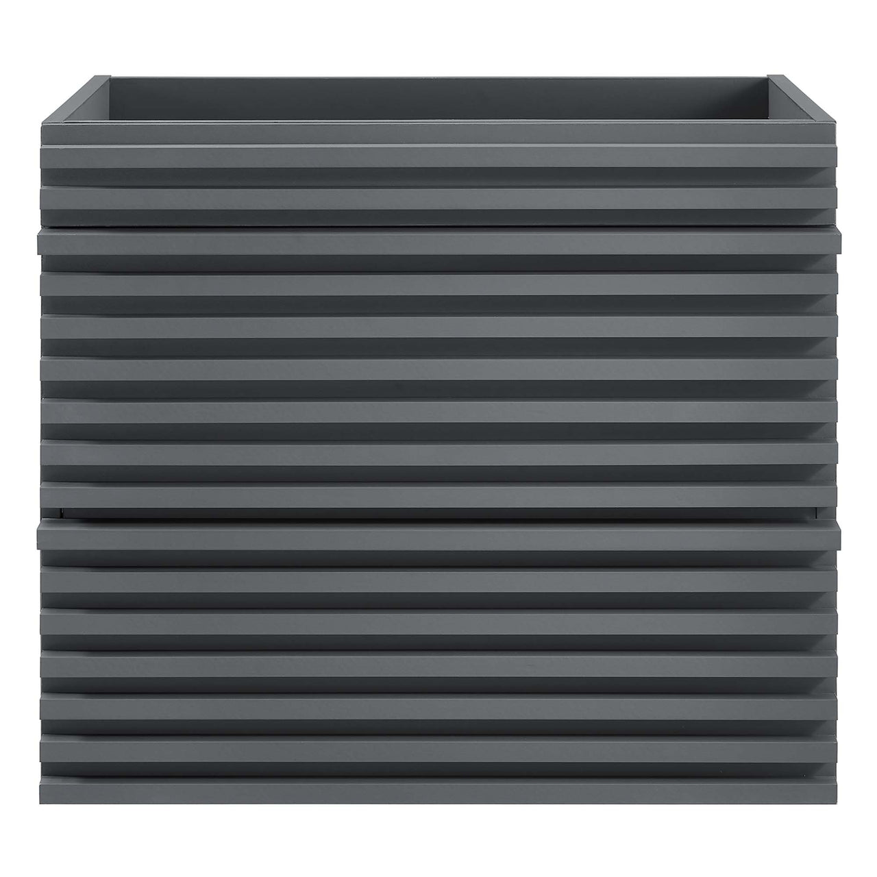 Ventra Floating Vanity Base with Storage, Small, Gray