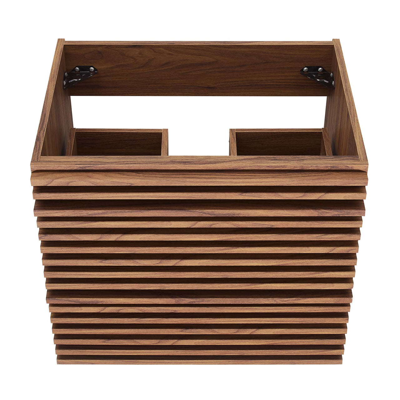 Ventra Floating Vanity Base with Storage, Small, Walnut