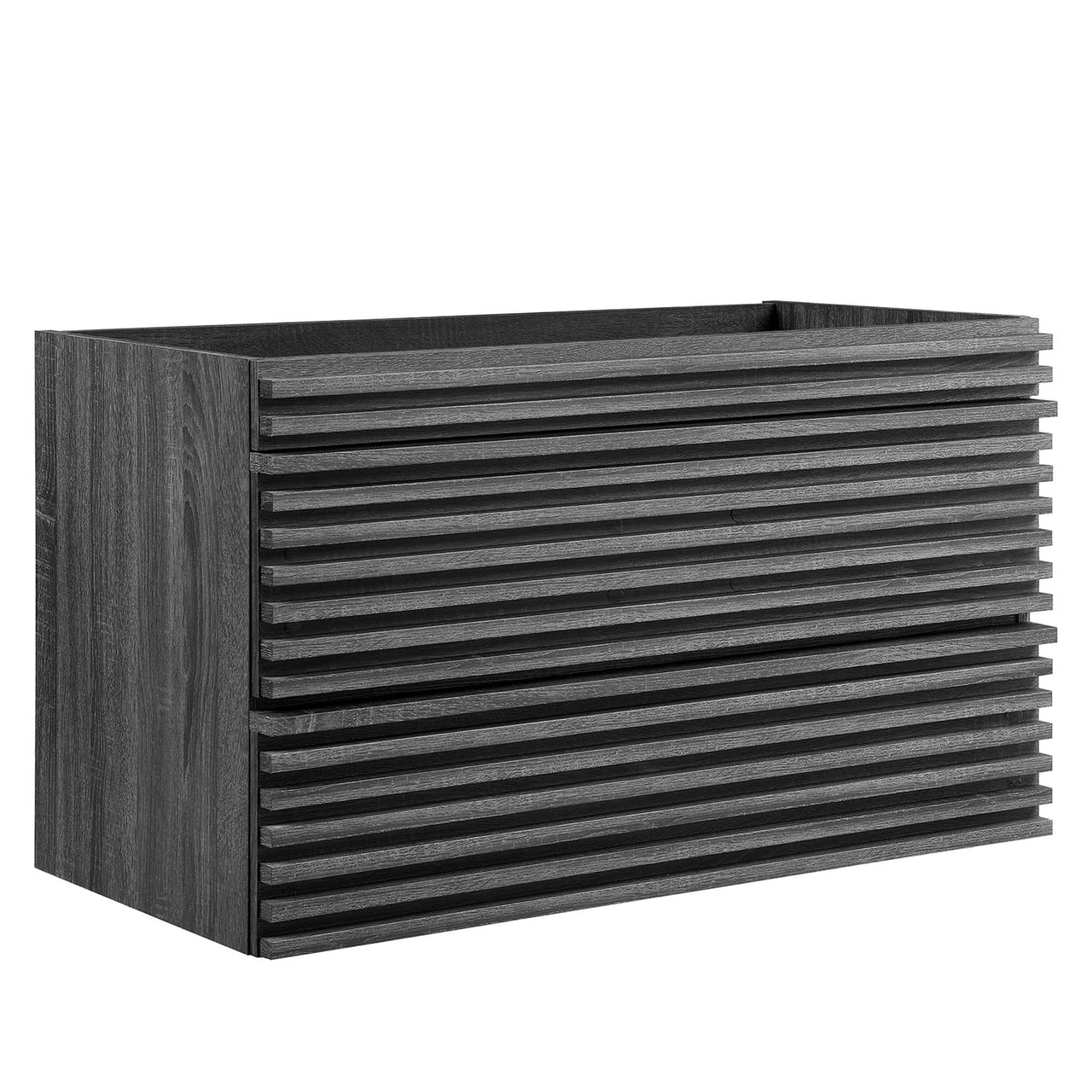 Ventra Floating Vanity Base with Storage, Large, Charcoal