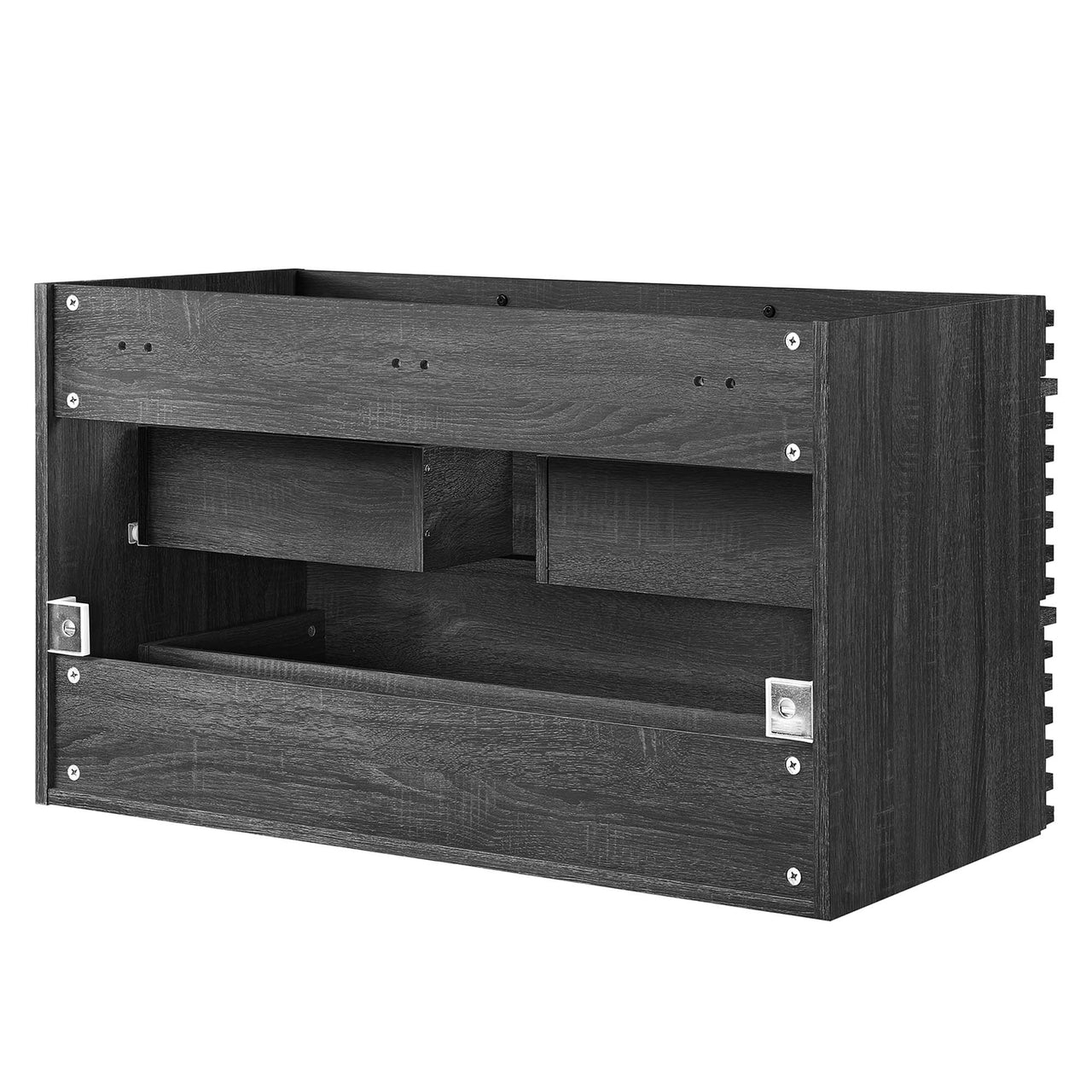 Ventra Floating Vanity Base with Storage, Large, Charcoal