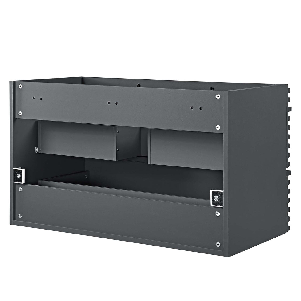 Ventra Floating Vanity Base with Storage, Large, Gray