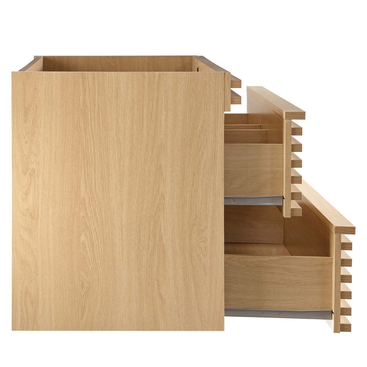 Ventra Floating Vanity Base with Storage, Large, Oak