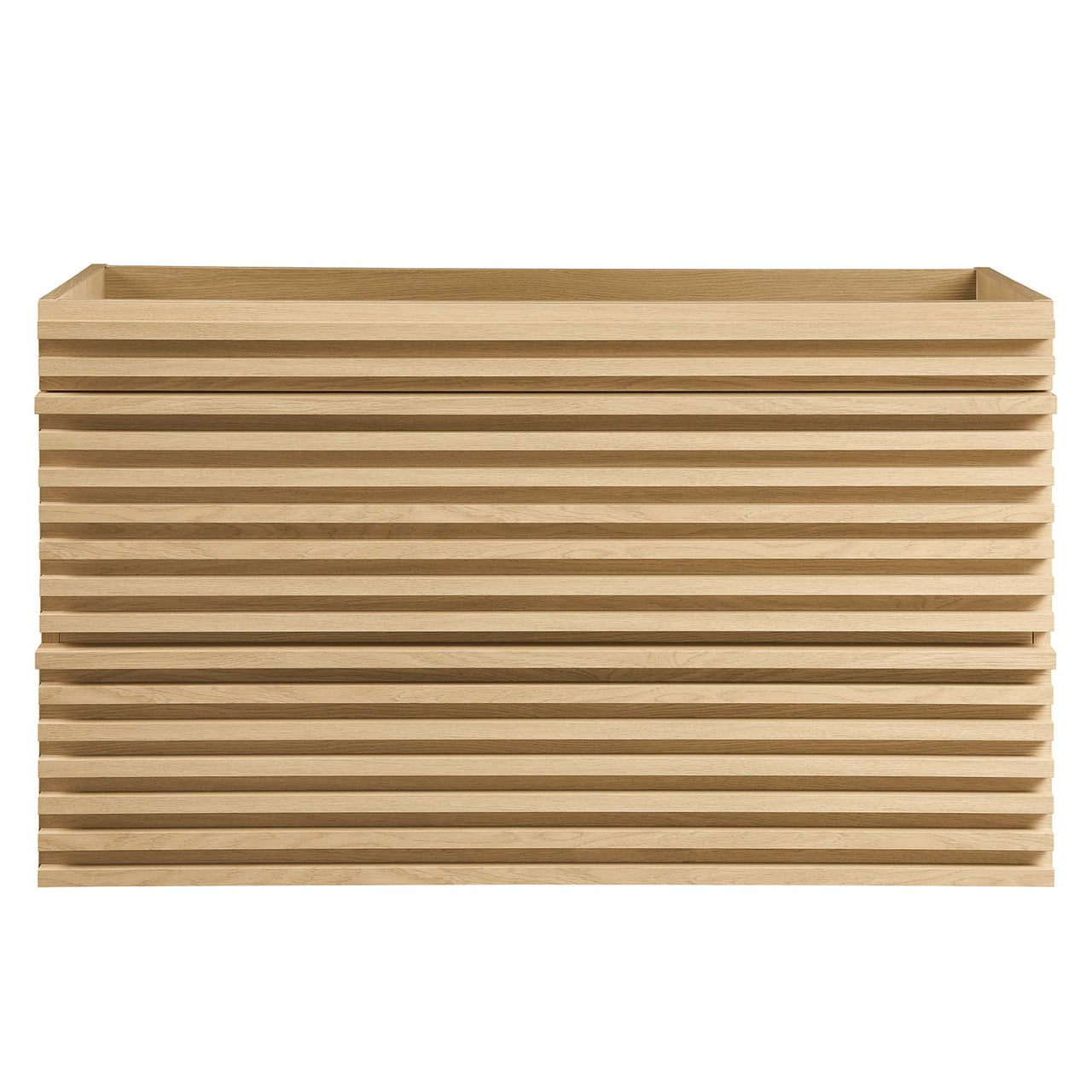 Ventra Floating Vanity Base with Storage, Large, Oak