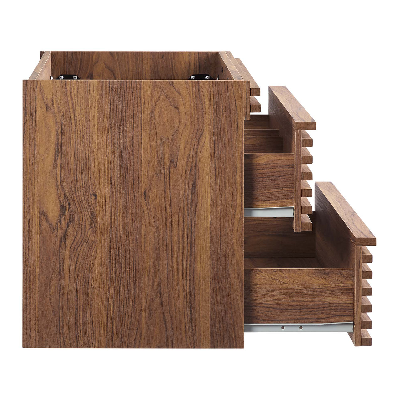 Ventra Floating Vanity Base with Storage, Large, Walnut