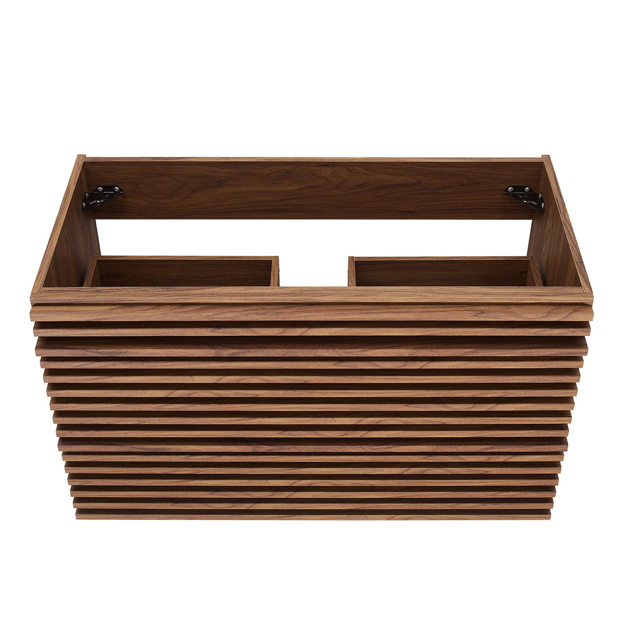 Ventra Floating Vanity Base with Storage, Large, Walnut